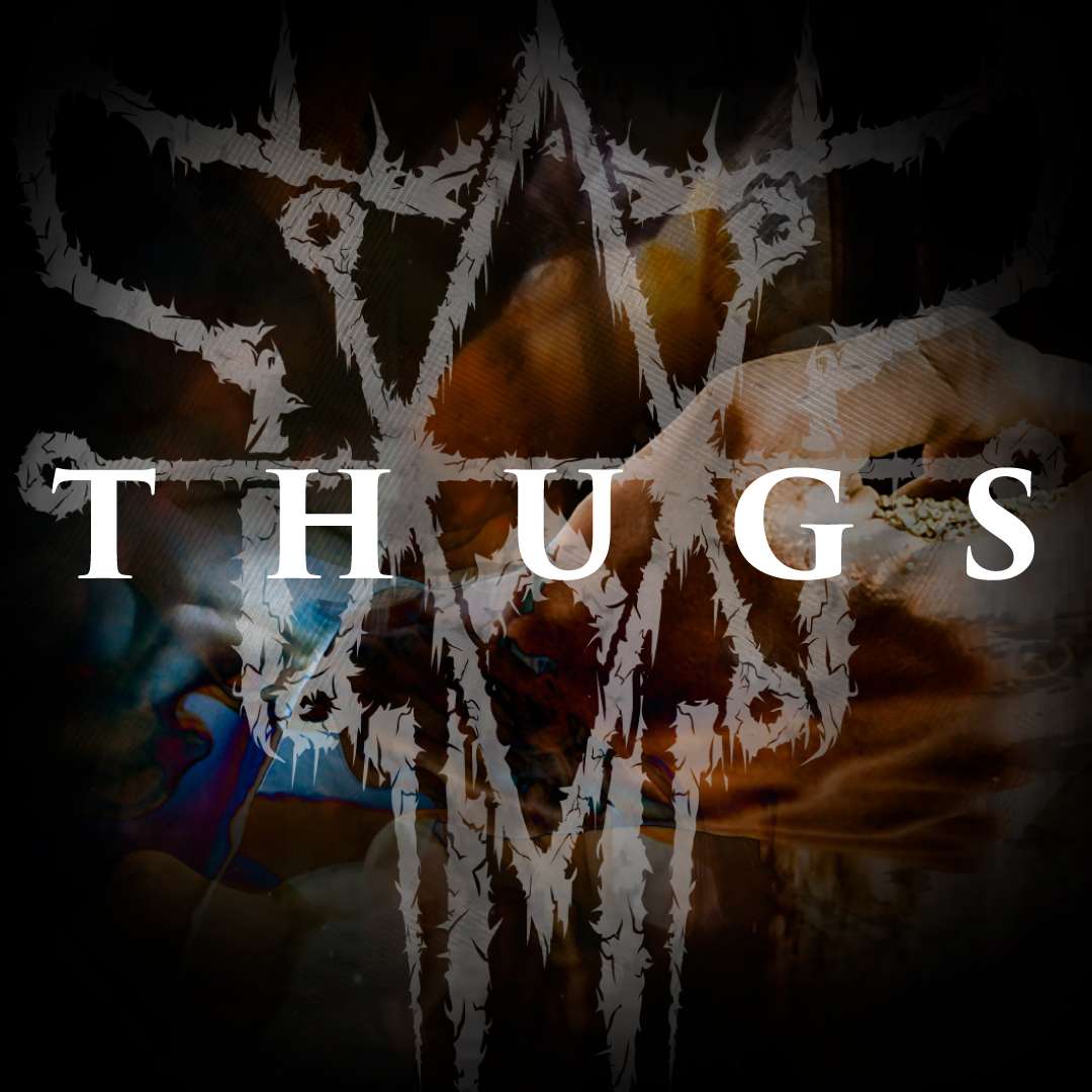 Portada del segundo sencillo de la banda Ground of Chaos, Thugs, Medellín Colombia