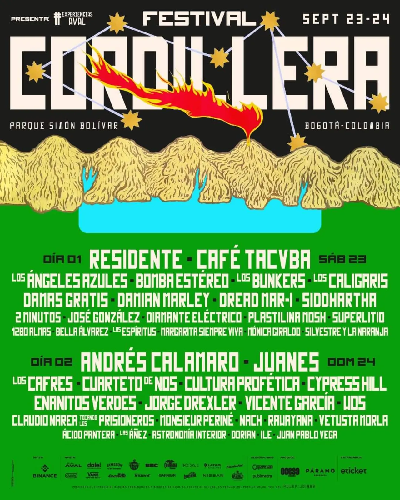 Cartel oficial festival cordillera 2023