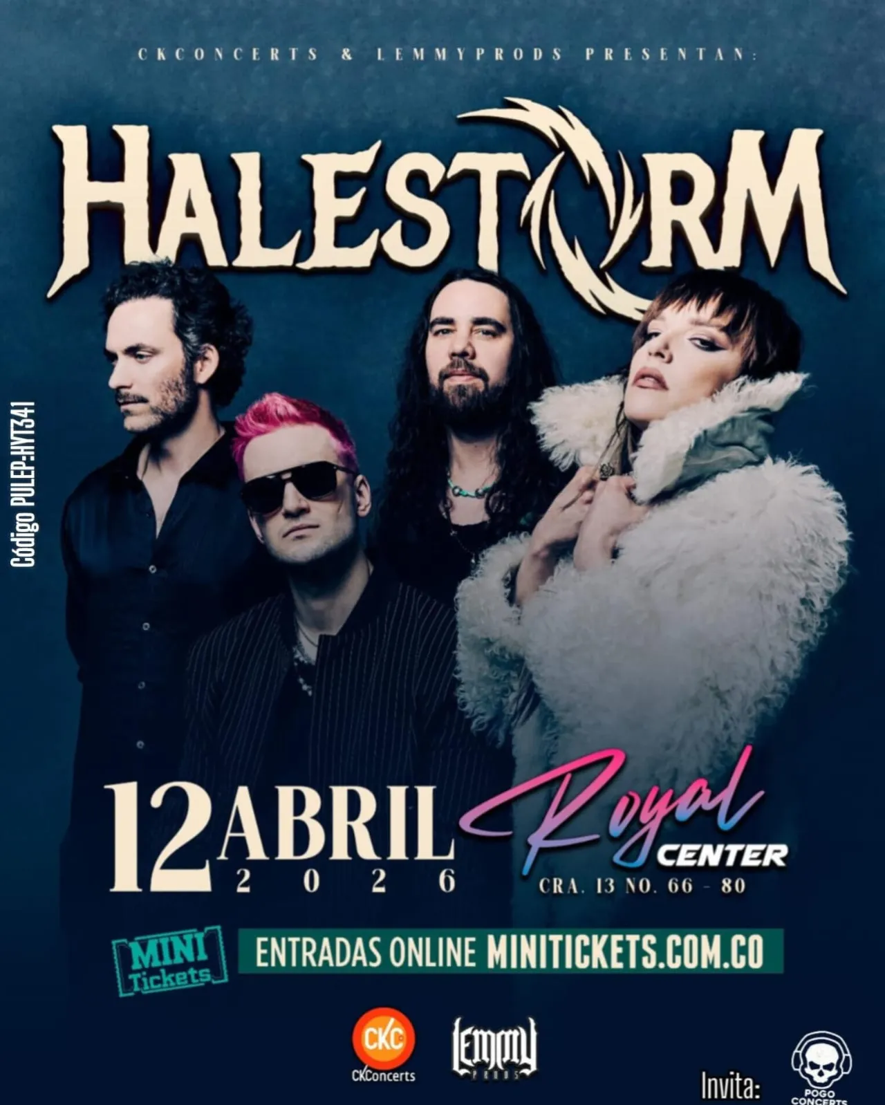  Halestorm desata su poder en Bogotá con un show explosivo de hard rock