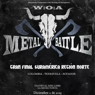 Wacken Metal Battle Suramérica región norte anuncia su gran final en un megaconcierto en La Media Torta en Bogotá.