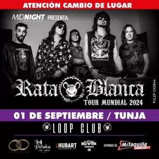 Rata Blanca en Tunja 2024