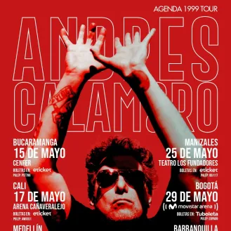 Andrés Calamaro anuncia su gira "Agenda 1999 Tour" por Colombia