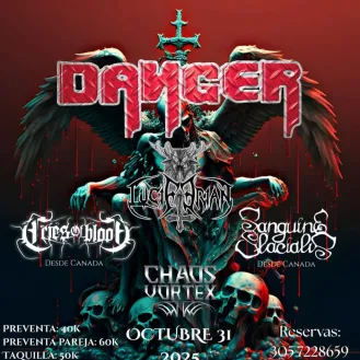 Danger junto a Cries Of Blood & Sanguine Glacialis en Medellin