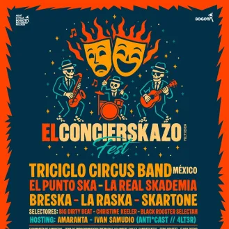El Concierskazo Fest 2026  Un festival internacional gratuito que mezcla ska, circo, teatro y artes gráficas