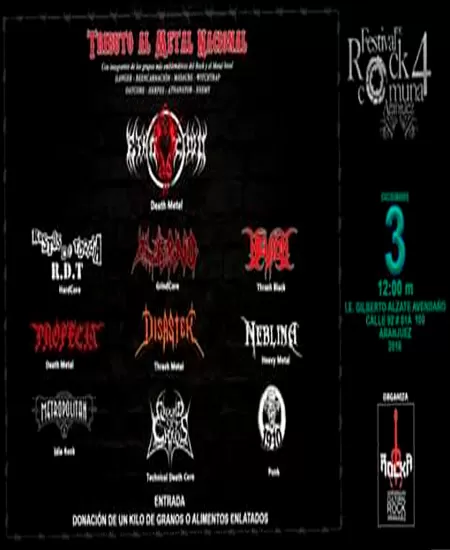 EventoFestival Rock Comuna 4