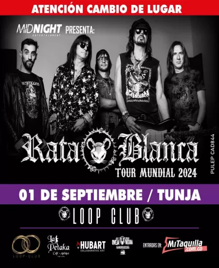 Rata Blanca en Tunja 2024