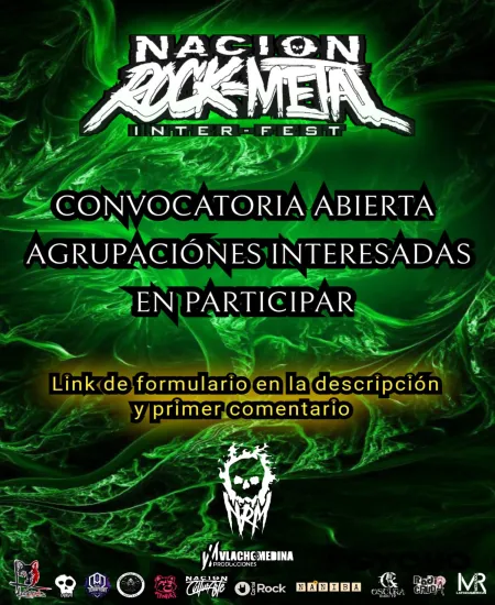  Nación Rock/Metal celebra un nuevo año con convocatoria abierta y banda internacional invitada