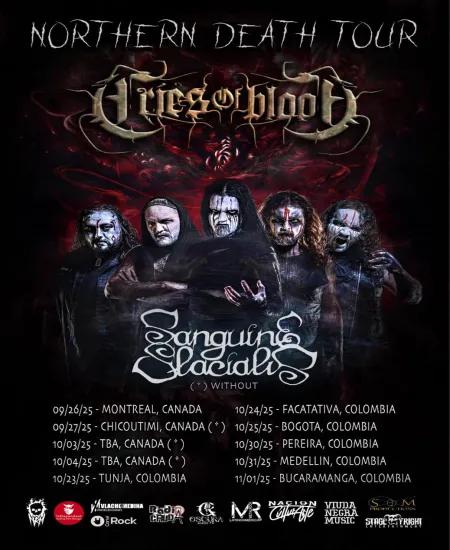 Cries of Blood y Sanguine Glacialis anuncian su “Northern Death Tour” en Colombia