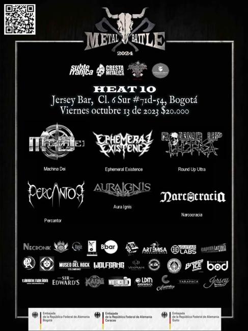 Flayer evento METAL BATTLE 2024 HEAT 10