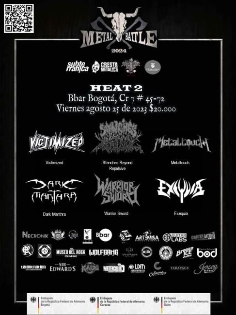 Flayer evento METAL BATTLE 2024 HEAT 2