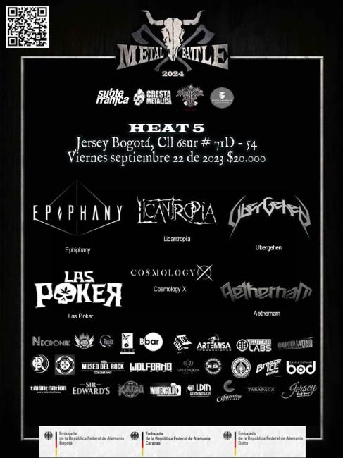 Flayer evento METAL BATTLE 2024 HEAT 5