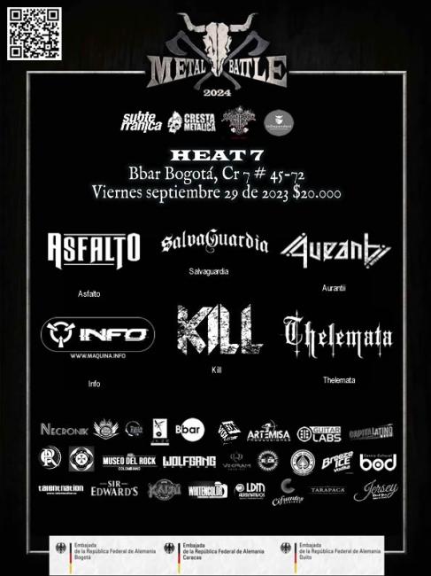 Flayer evento METAL BATTLE 2024 HEAT 7