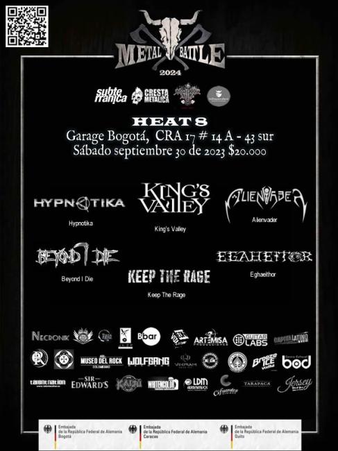 Flayer evento METAL BATTLE 2024 HEAT 8