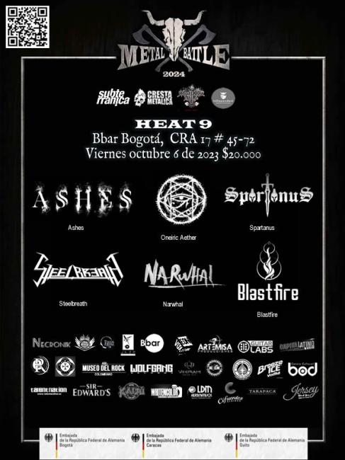 Flayer evento METAL BATTLE 2024 HEAT 9