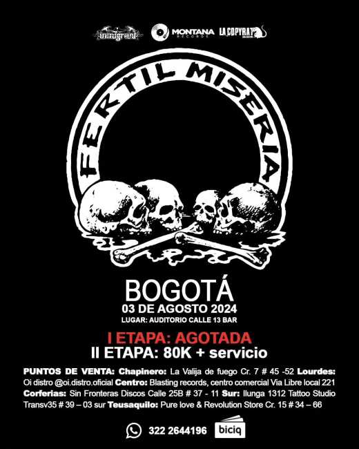 Flayer evento FERTIL MISERIA