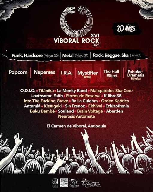 Flayer evento Viboral Rock día 3